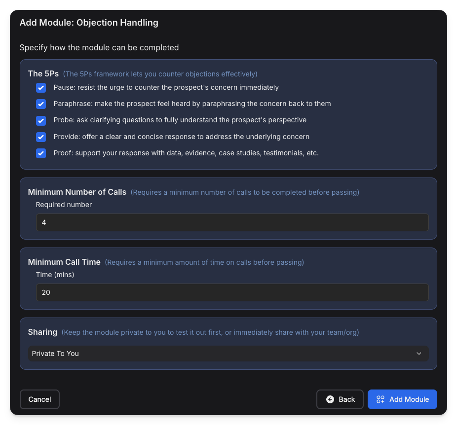 Module Completion Requirements