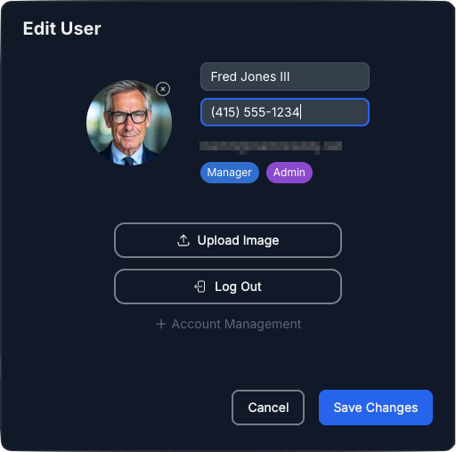 User Telephone Numbers